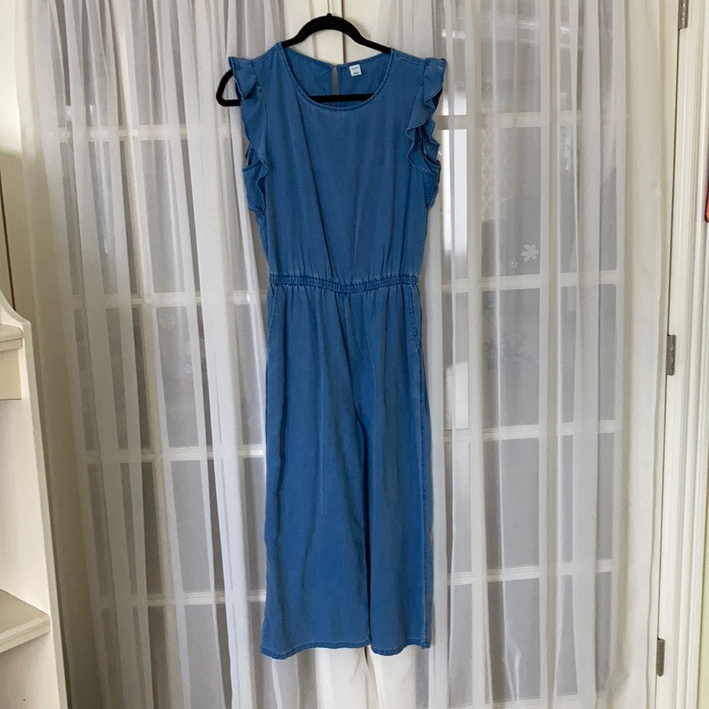 Old Navy Denim Lyocell Romper Jumpsuit - Small